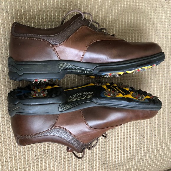 Callaway Men\'s Brown Soft Cleats Golf Shoes. main image 6